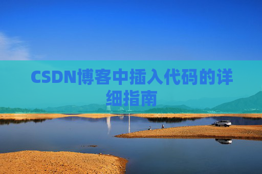 CSDN博客中插入代码的详细指南
